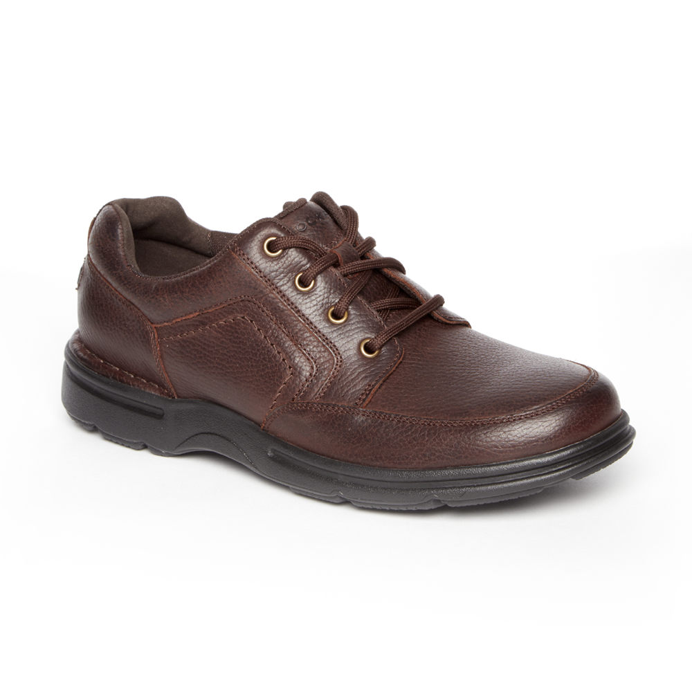 Zapatillas Rockport Hombre Mexico - Prowalker Eureka Plus Mudguard Marrom Oscuro - HBOGL0523